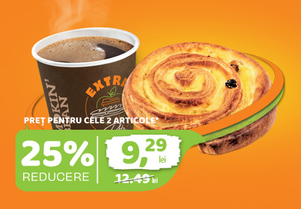 Cafea + Melc cu stafide
